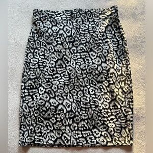 Ann Taylor Petite Animal Print Pencil Skirt